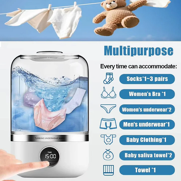 Mini Rechargeable Washing Machine