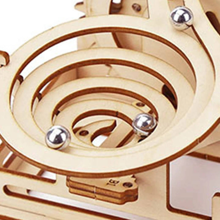 Havenholt Wooden Marble Run 3D Puzzle Kit with Working Gears