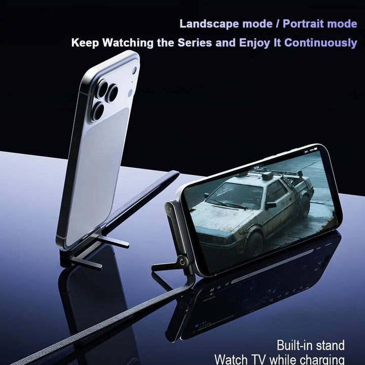 Havenholt Braided Fast Charging Cable with Built-In Phone Stand