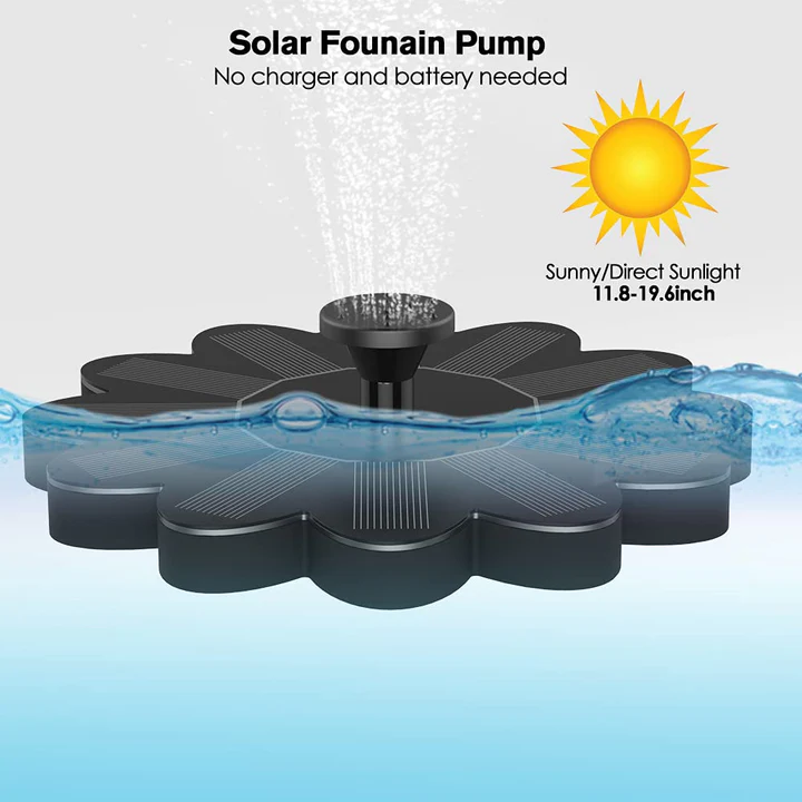 Havenholt Floating Flower Water Fountain for Ponds