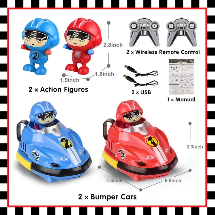 Havenholt RC Bumper Cars Twin Pack with Ejecting Drivers