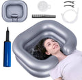 Portable Inflatable Shampoo Basin with Neck Support for Home Hair Washing