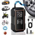 Portable Car Jump Starter 6000A, 16800mAh 12V Battery Booster with Air Compressor 150 PSI Tyre Inflator, LED Light for Petrol 10.0L Diesel 9.0L