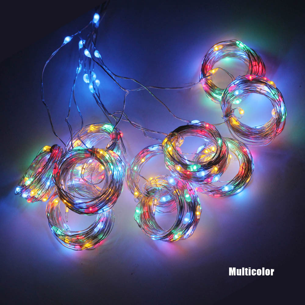 USB curtain fairy lights with remote and 8 modes, up to 6 x 2 m