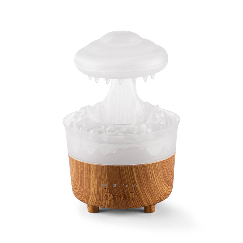 Rain cloud diffuser dripping water drops