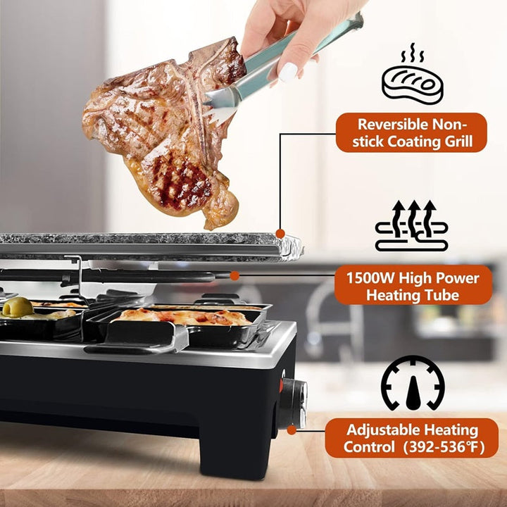 Havenholt Electric Raclette Grill with Reversible Non-Stick Plate