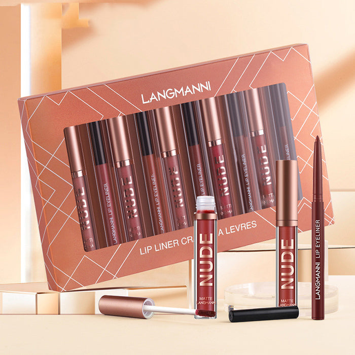 Havenholt 12-Piece Matte Lipstick and Lip Liner Gift Set