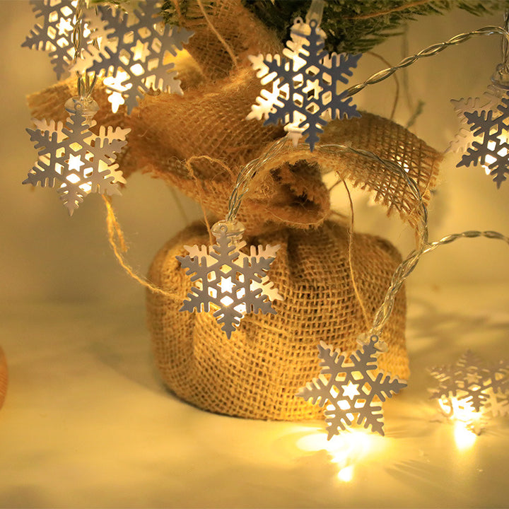 LED Christmas String Lights, Santa, Elk and Snowman Ornaments