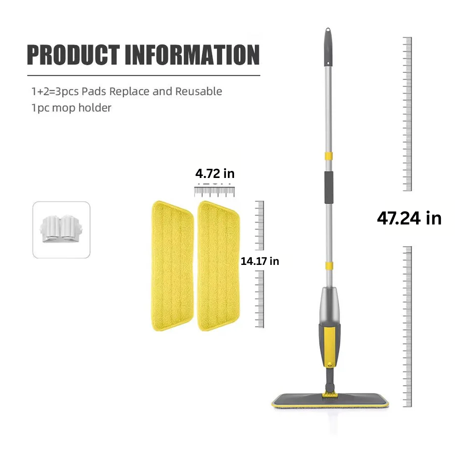 Microfiber Spray Mop for Hard Floors