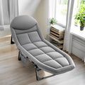Folding Bed with Built-in Pillow and Side Pocket