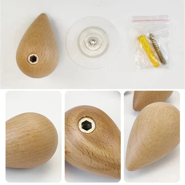 Havenholt Beech Wood Water Drop Coat Hook