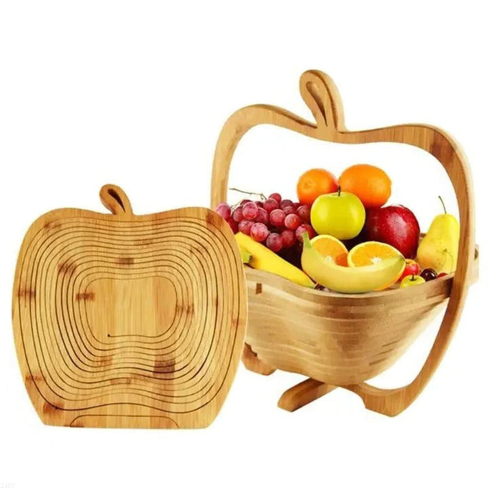 Havenholt Bamboo Folding Fruit Basket and Chopping Board