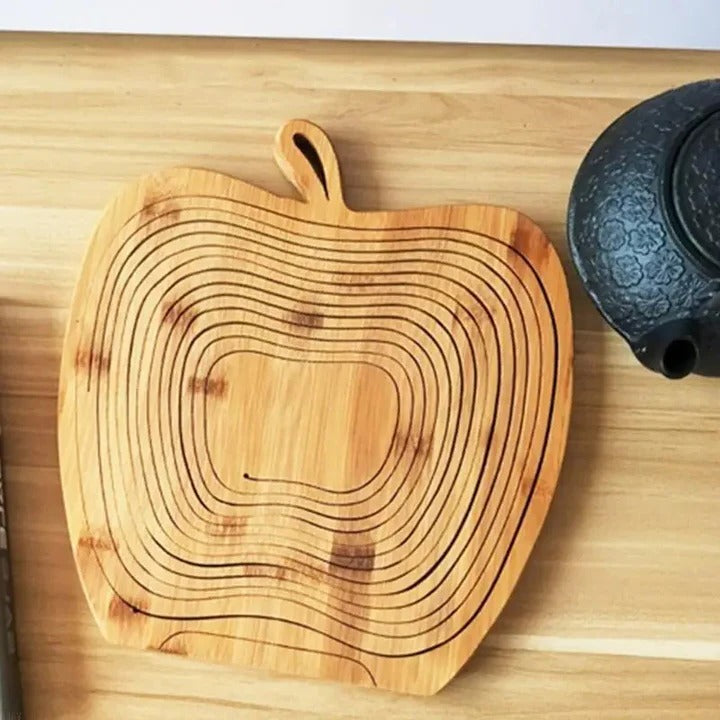 Havenholt Bamboo Folding Fruit Basket and Chopping Board