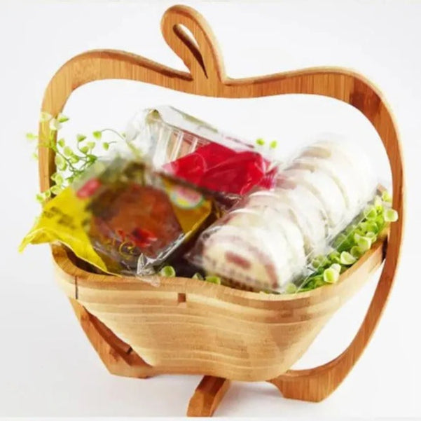 Havenholt Bamboo Folding Fruit Basket and Chopping Board
