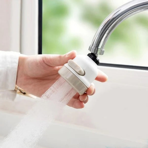 Rotating Faucet Attachment with 3 Spray Modes