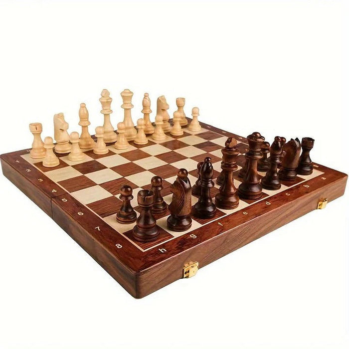 Havenholt Wooden Chess Set with Hand-Carved Pieces