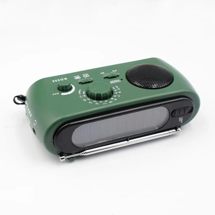 Havenholt Emergency Radio with Solar and Hand Crank Power