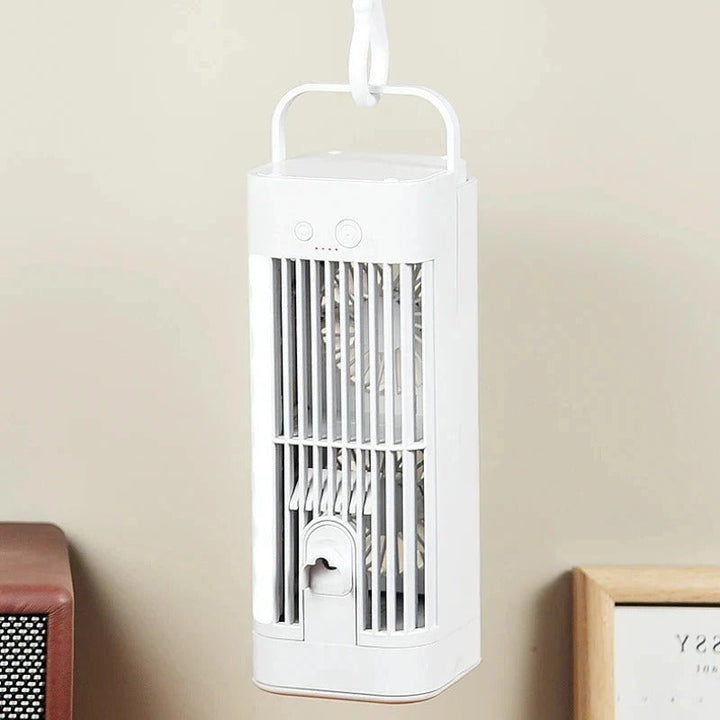 Mini Portable Air Conditioner Desk Fan with Spray Cooling