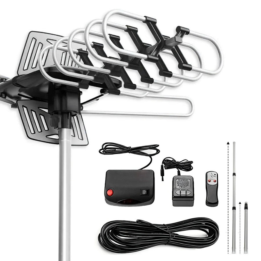 Outdoor HD TV Antenna with 360° Motor
