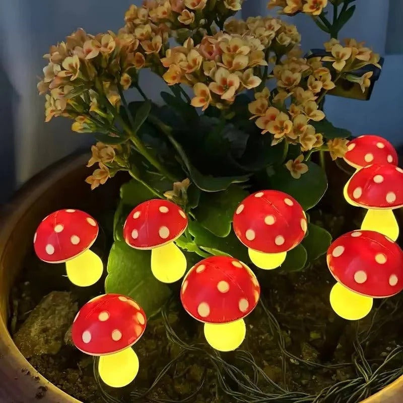 Havenholt Solar LED Mushroom Garden Lights, 12 Pack