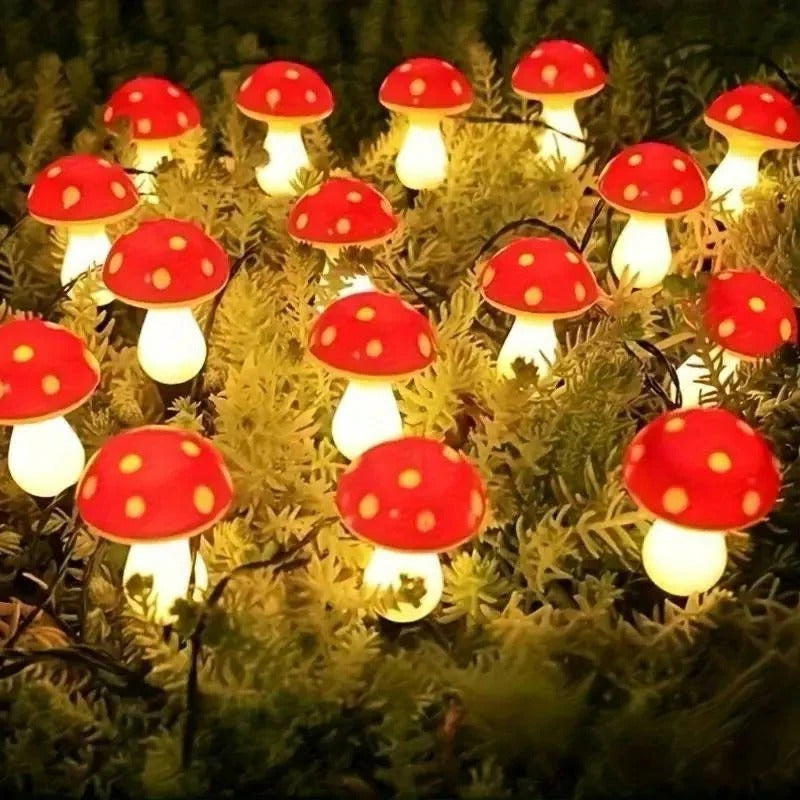Havenholt Solar LED Mushroom Garden Lights, 12 Pack