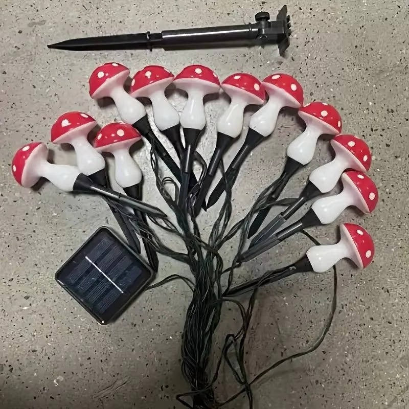 Havenholt Solar LED Mushroom Garden Lights, 12 Pack