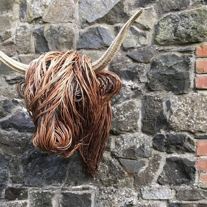 Wall Mounted Cow Sculpture