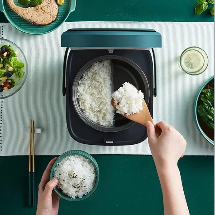 Mini Rice Cooker with Non-Stick Pot