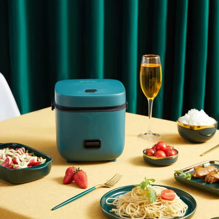 Mini Rice Cooker with Non-Stick Pot
