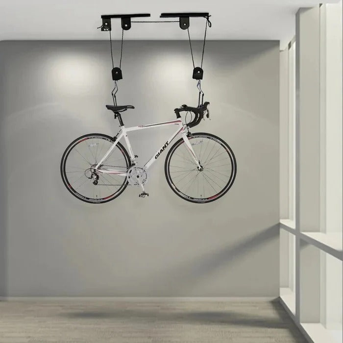 Havenholt Ceiling Mounted Bike Hoist with Pulley