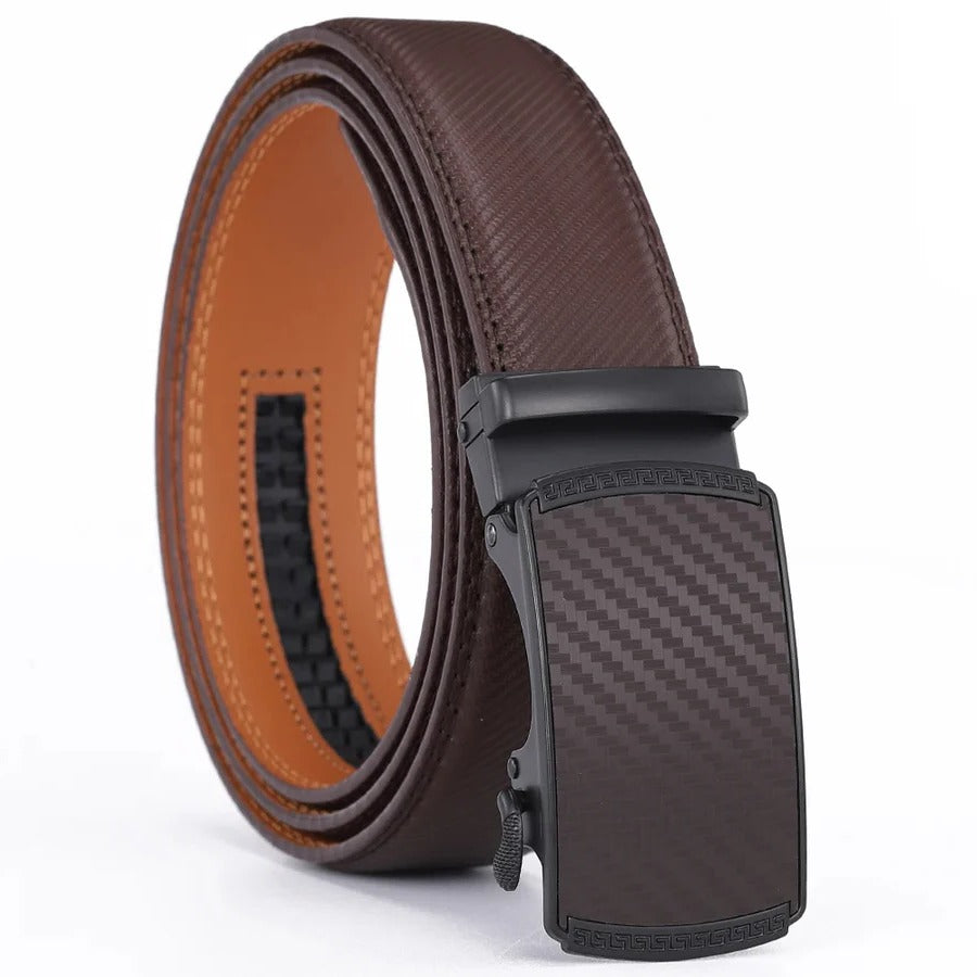 Havenholt Mens Leather Belt with Automatic Buckle