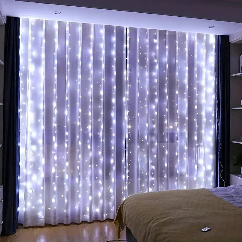 Curtain LED Lights with Remote, USB Powered