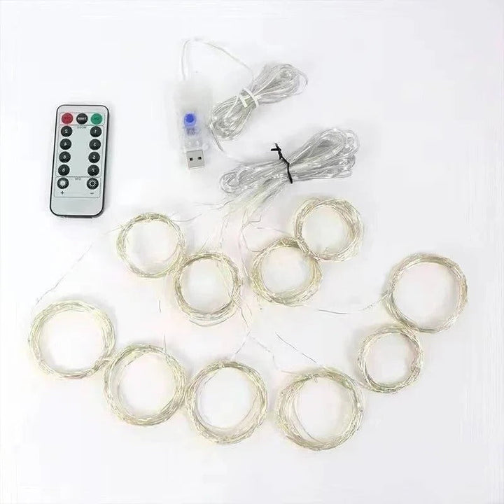 Curtain LED Lights with Remote, USB Powered