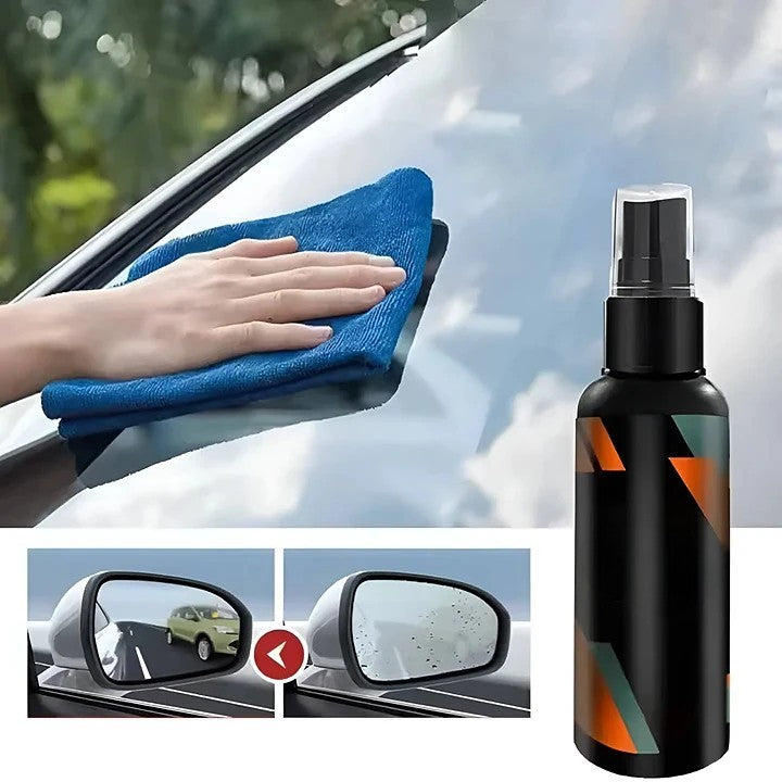 Windshield Water Repellent with Hydrophobic Glass Coating