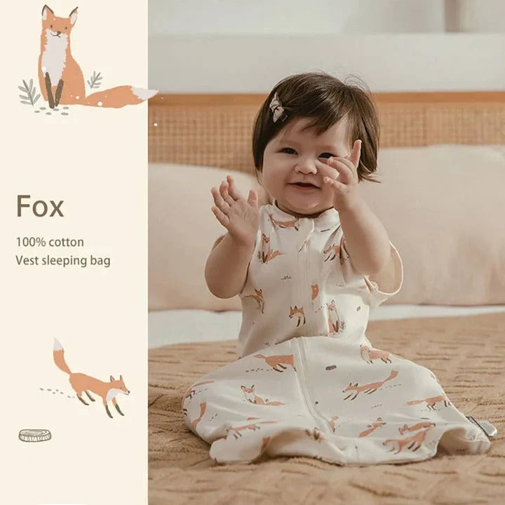Breathable Newborn Sleeping Bag with Dual Zipper