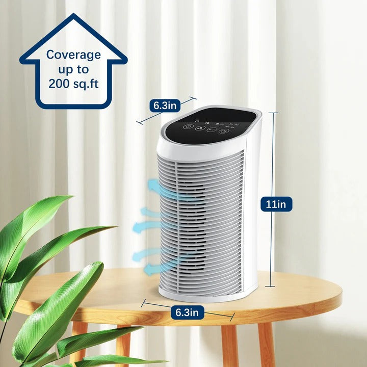 FreshFlow Compact HEPA Air Purifier for Bedrooms