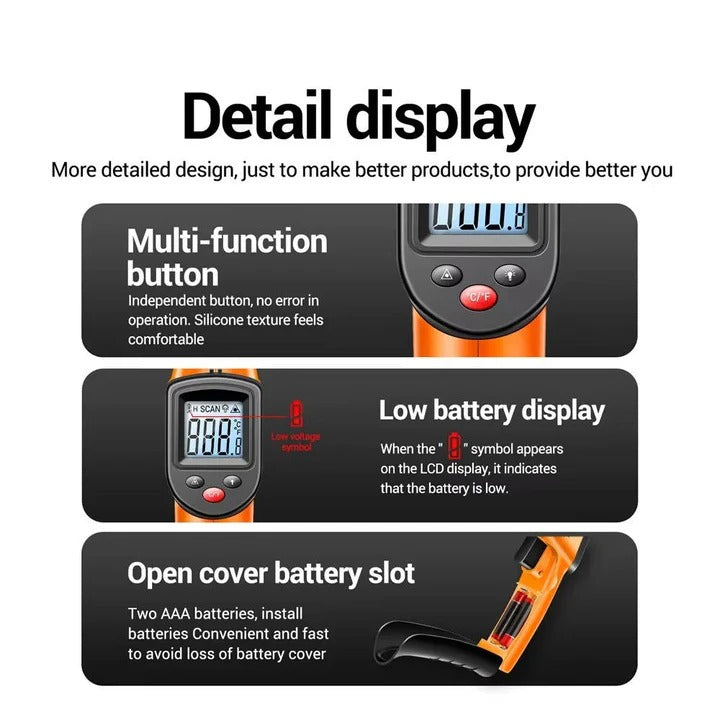 Digital Infrared Thermometer with Laser Targeting