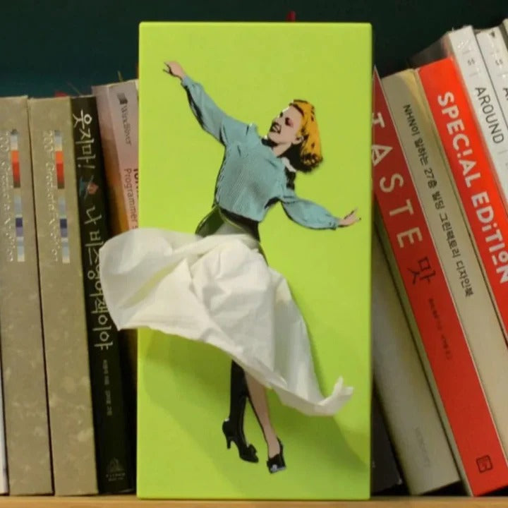 Modern Decorative Tissue Box with Flying Skirt Style Cover
