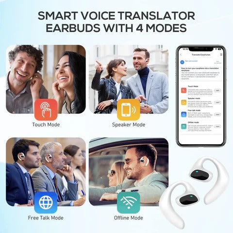 Havenholt Bluetooth Translation Earbuds with Two-Way Voice