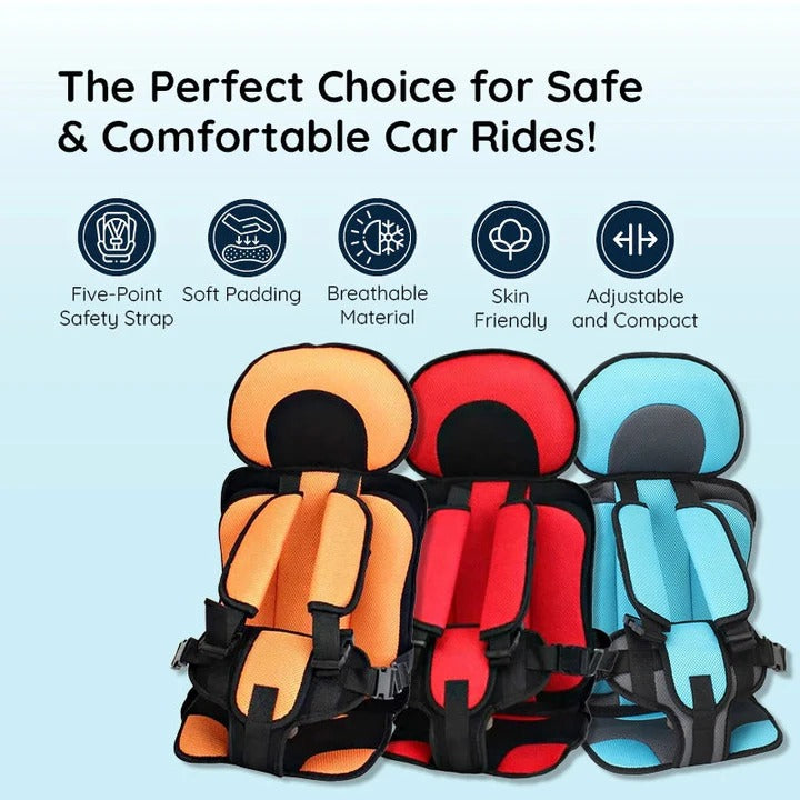 Portable Child Car Cushion Seat for Secure and Comfy Travel Support