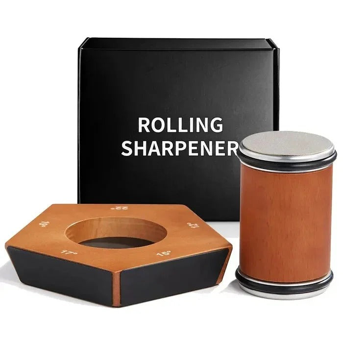 Rolling Knife Sharpener – Diamond Manual Tool for Precision Edges