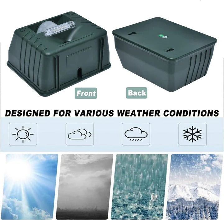 Ultrasonic Bird Deterrent – Solar-Powered Outdoor Device for Woodpeckers