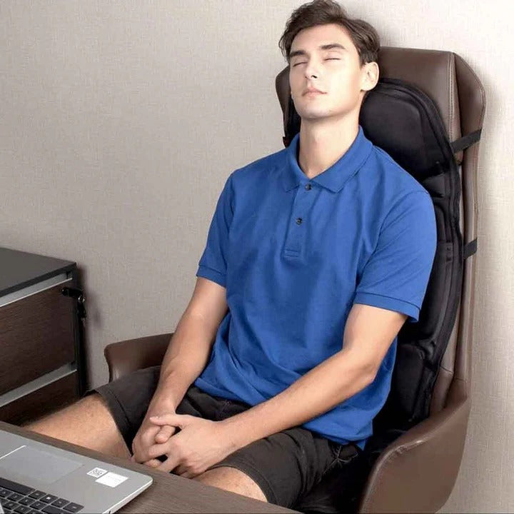 Full Back Massage Cushion With Heated Neck And Back Support