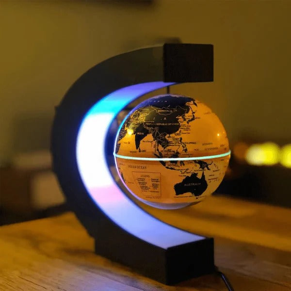 Anti Gravity Levitation Globe with Integrated LED Lighting