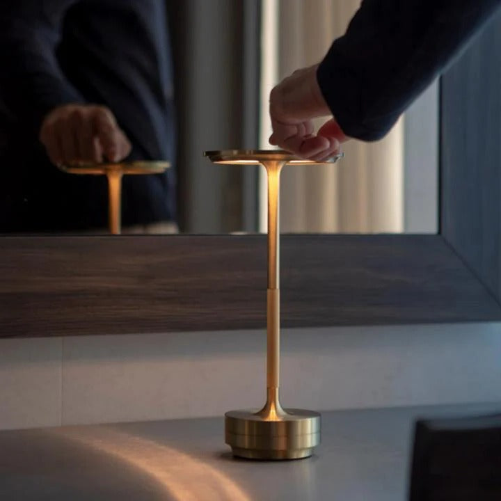 Cordless Table Lamp with Dimmable Light and Portable Design