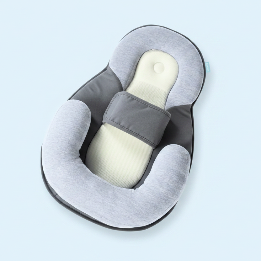Havenholt Baby Lounger with Raised Side Cushions