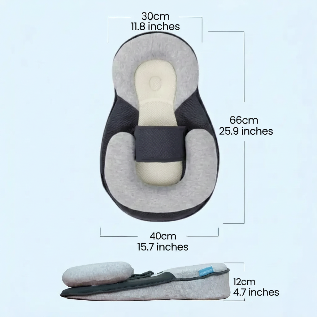 Havenholt Baby Lounger with Raised Side Cushions