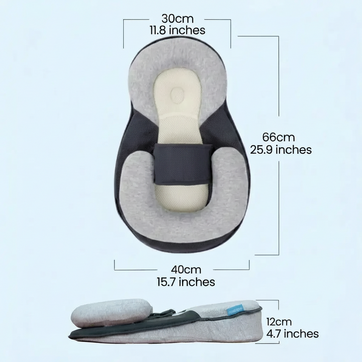 Havenholt Baby Lounger with Raised Side Cushions