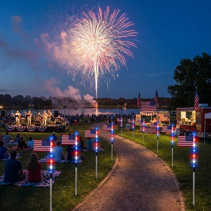 Havenholt Flag Garden Lights with 8 Modes, 8 Pack