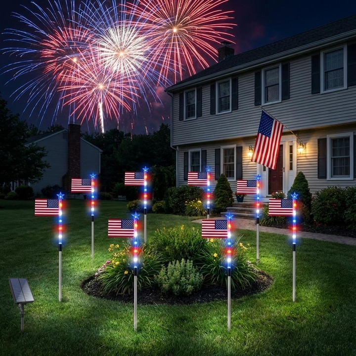 Havenholt Flag Garden Lights with 8 Modes, 8 Pack